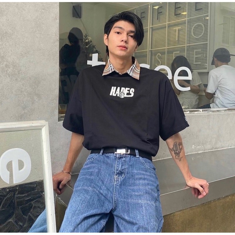 [LOCAL BRAND] Áo thun Hades tay lỡ form rộng vải Cotton - Thời trang nam nữ Unisex Streetwear Hàn Quốc