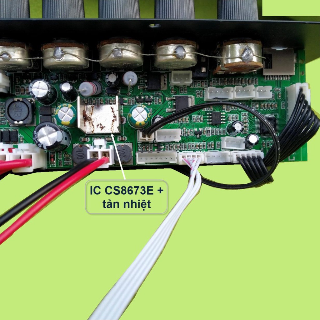 Mạch loa kéo DSP lập trình chống hú IC CS8673E 130W có nguồn xung 220V Bluetooth thế hệ mới