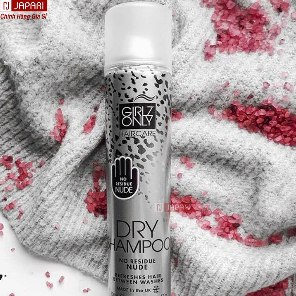 Dầu Gội Khô Girlz Only Dry Shampoo Dạng Xịt 200ml CHÍNH HÃNG- Dầu Gội Đầu Khô Girl Only Cam Phồng Tóc Hết Bết Tóc JAPARI