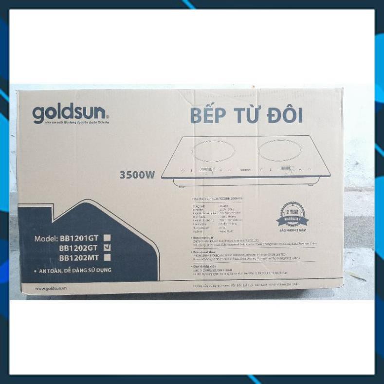 Bếp Từ Đôi Goldsun BB1201GT Bền Đẹp, Bảo Hành Chính Hãng 12 tháng Tại Nhà