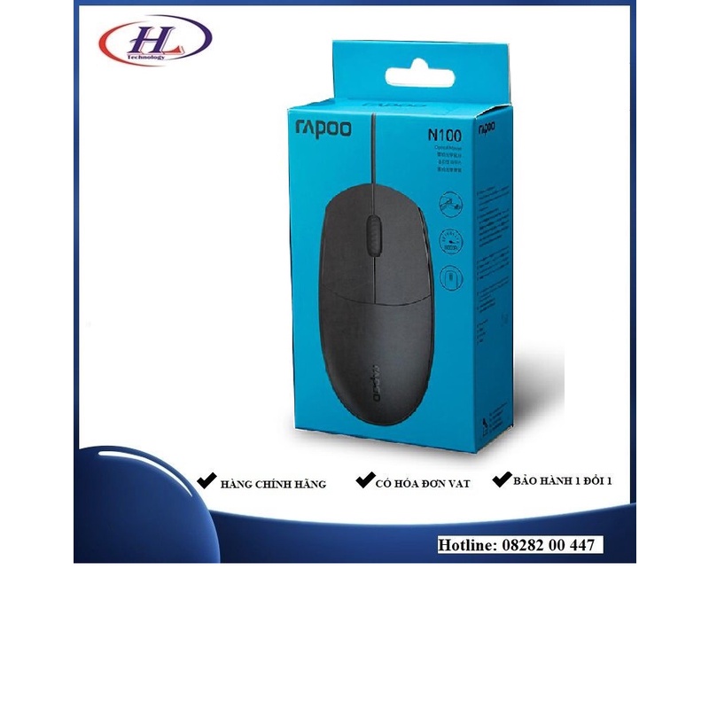 HL - Chuột Rapoo có dây chính hãng - BH 12 tháng