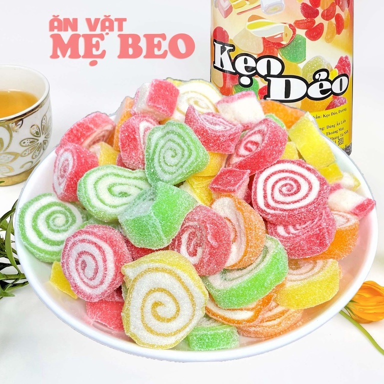 Kẹo dẻo lốc xoày trái cây 400Gr ăn cực ngon