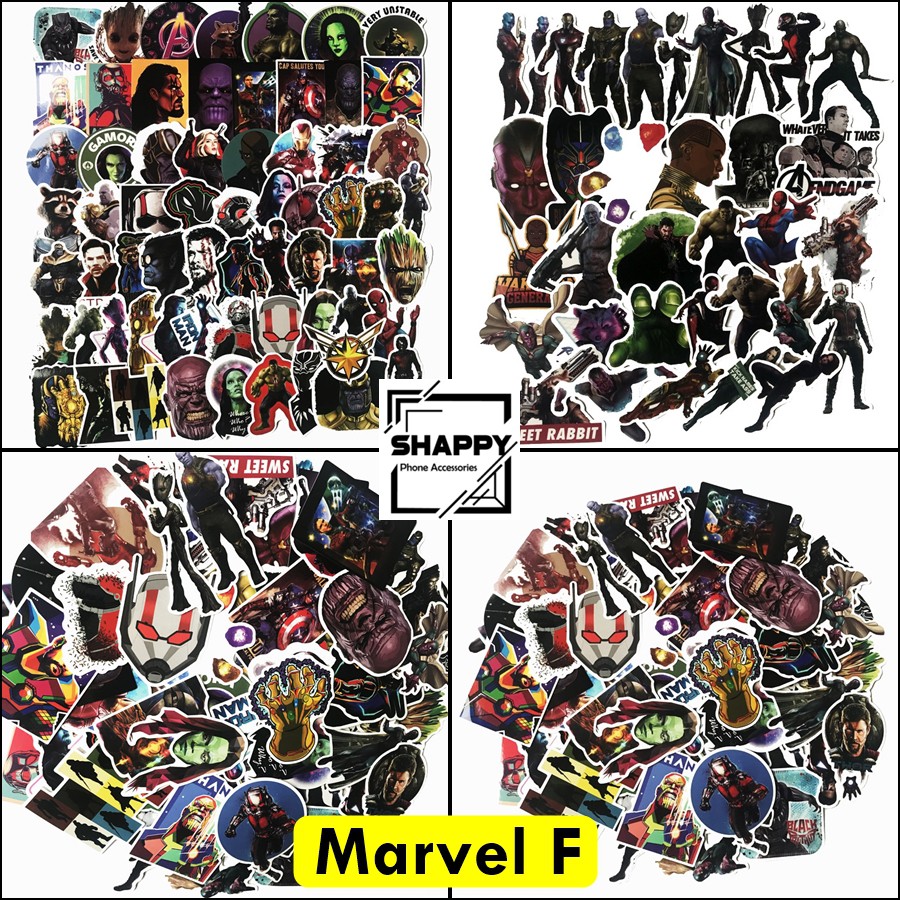 Sticker Dán Siêu Anh Hùng PVC Chống Thấm Nước | Dán Laptop - Dán Nón Bảo Hiểm - Dán Xe - Dán Vali [Shappy Shop]