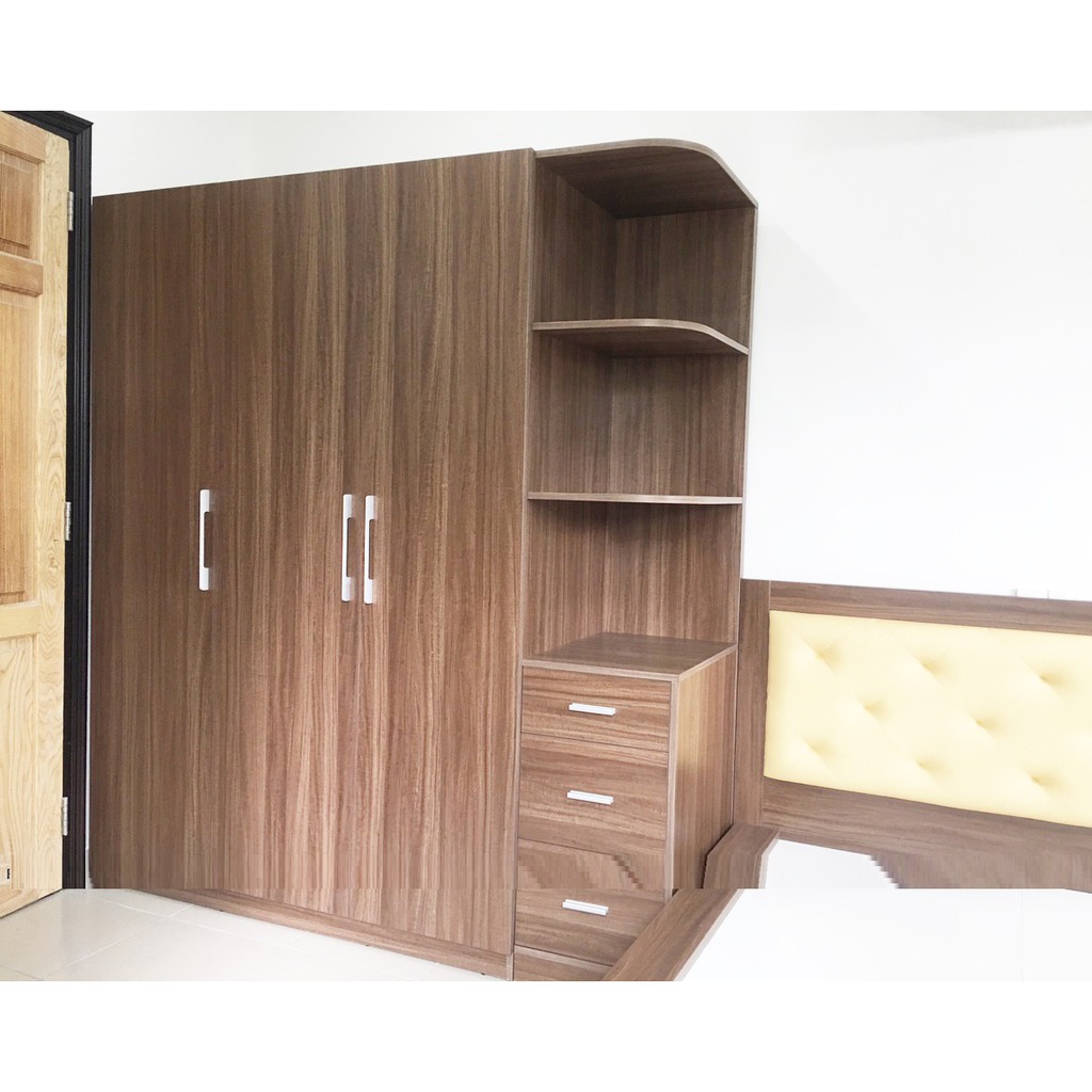 Tủ quần áo gỗ MDF phủ melamin chống trầy (180cm x 200cm)