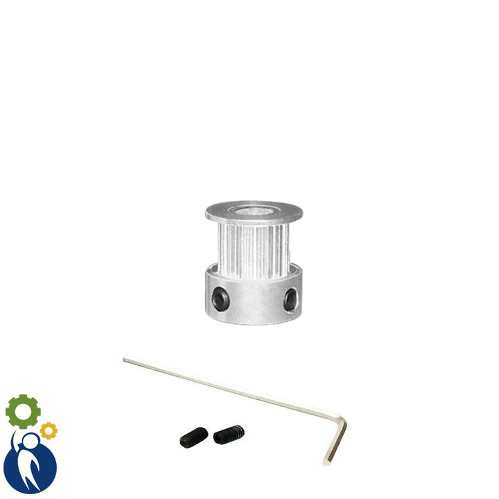 Pulley Trục 6mm - 16 Răng Đai 10, dùng dây đai 2gt-10mm