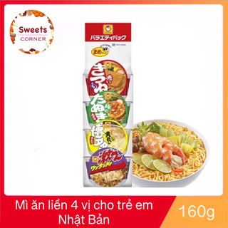 Mì ăn liền Toyo Suisan Maruchan 4 vị Nhật Bản 160g