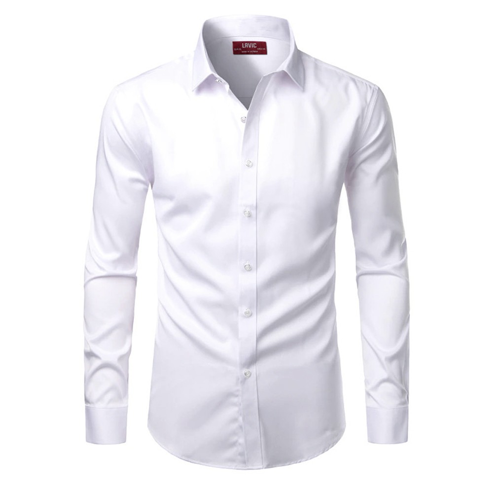 [Mã LT50 giảm 50k đơn 250k] BIG SIZE Áo sơ mi nam trơn tay dài LAVIC LV523 | BigBuy360 - bigbuy360.vn