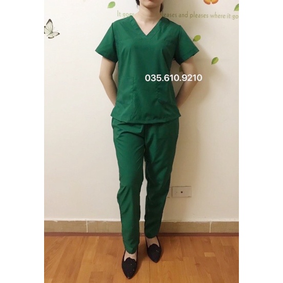 Đồng Phục Spa, Đồng Phục Phẫu Thuật -[ màu Xanh Lá ]-