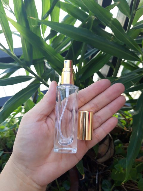Chai lọ chiết nước hoa thủy tinh thân vuông nắp vàng 3ml 5ml 10ml 20ml 25ml | BigBuy360 - bigbuy360.vn