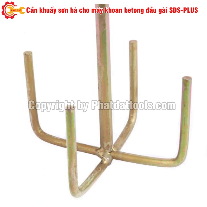 Cần khuấy sơn bả cho máy khoan betong đầu gài SDS-Plus-Mũi khuấy sơn lắp cho máy khoan betong