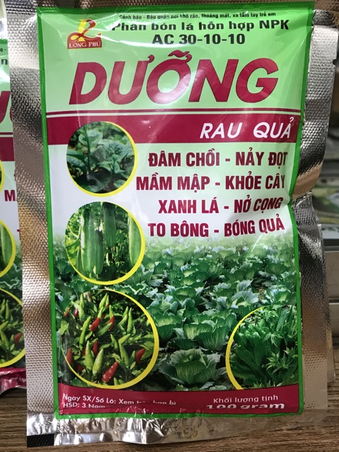 Phân bón lá NPK 30-10-10 DƯỠNG RAU QUẢ