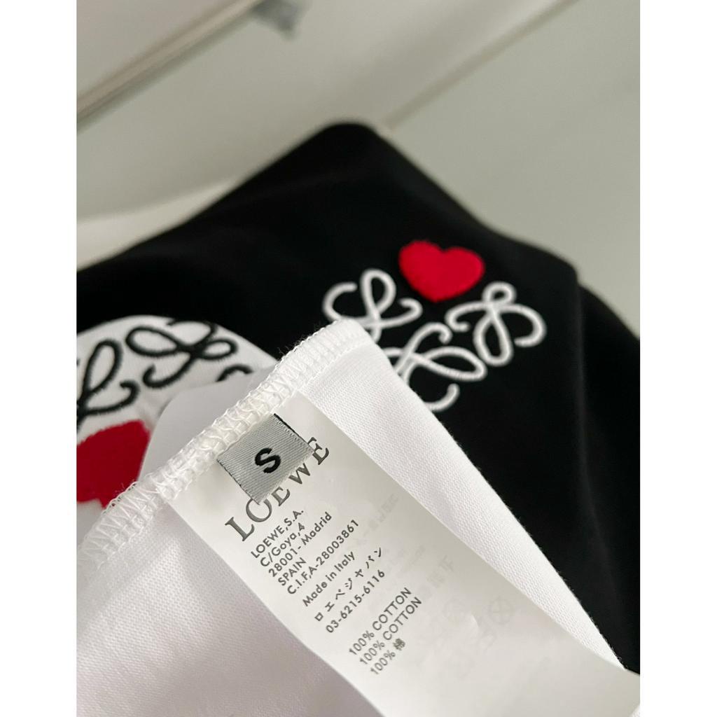 Loeme Áo Thun Cotton UNISEX in Hình Trái Tim Tình Yêu Anagram