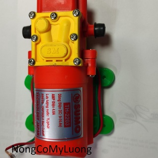 Bơm tăng áp Sumo 12v phun sương ,rửa xe , sát khuẩn , NongCoMyLuong-BXD