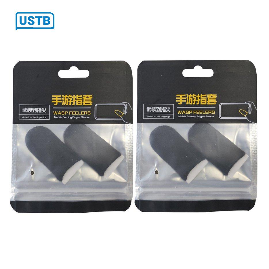 Cặp găng ngón tay chơi game sợi carbon chống trượt độ nhạy cao tiện lợi