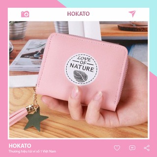 Ví nữ gấp 3 ngắn cầm tay mini cute dễ thương nhỏ gọn bỏ túi thời trang giá rẻ HOKATO STORE VD111