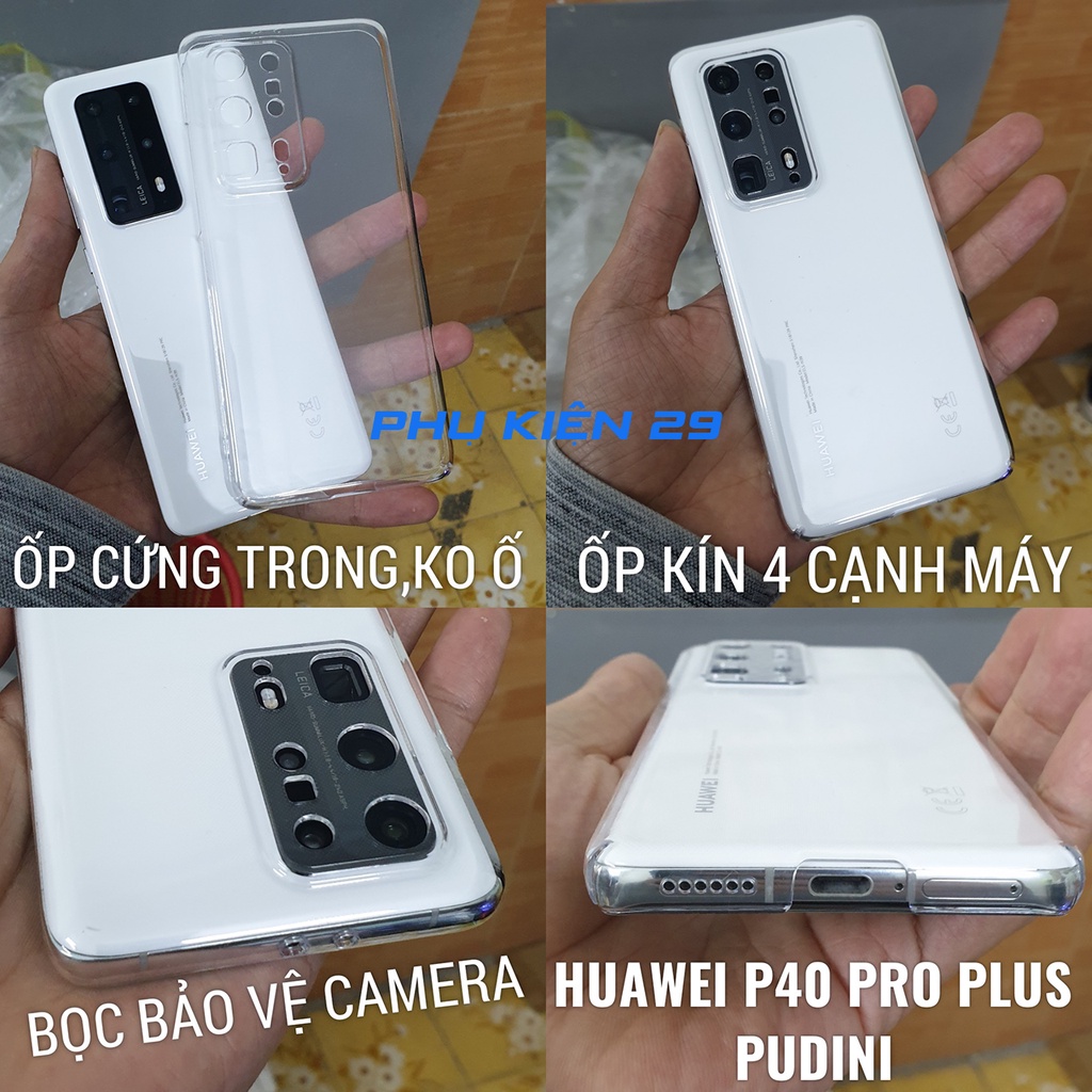 Ốp cứng trong suốt không ố màu Pudini