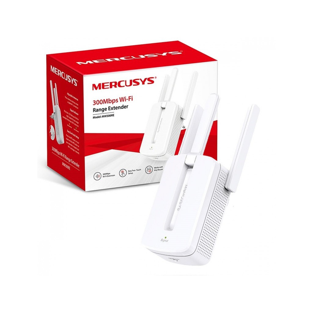 Bộ Kích Sóng, Mở rộng sóng  Wifi Repeater 3 râu  300Mbps Mercusys MW300RE - Hàng Chính Hãng | BigBuy360 - bigbuy360.vn