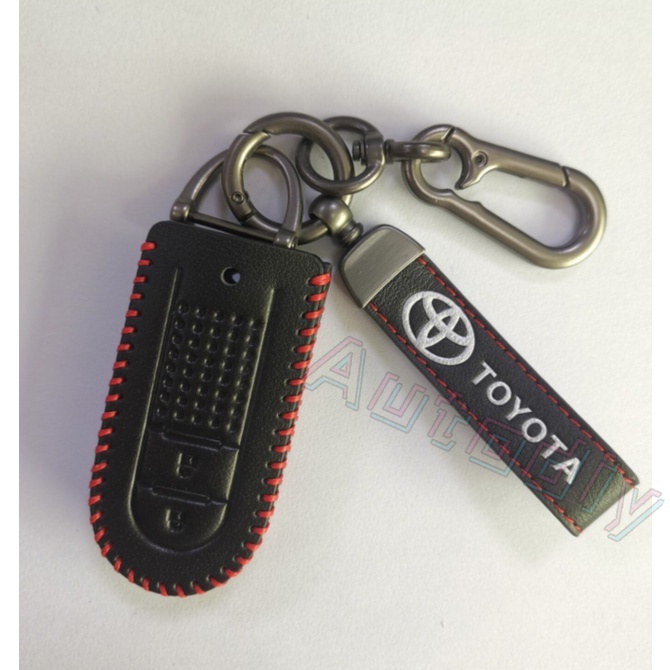 Vỏ Bảo Vệ Chìa Khóa Điều Khiển Từ Xa Bằng Da Mềm Cho Xe Hơi Toyota All-New Rush Avanza Wigo Gen 3 2020 2021