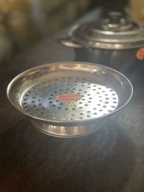 BỘ NỒI LẨU 24CM VÀ DĨA HẤP 24CM INOX ( HỒNG PHƯỚC THÀNH )