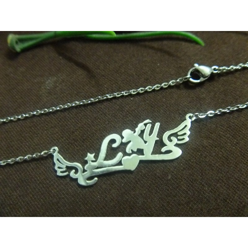 DÂY CHUYỀN INOX THEO TÊN ( BẢNG CHỮ L )