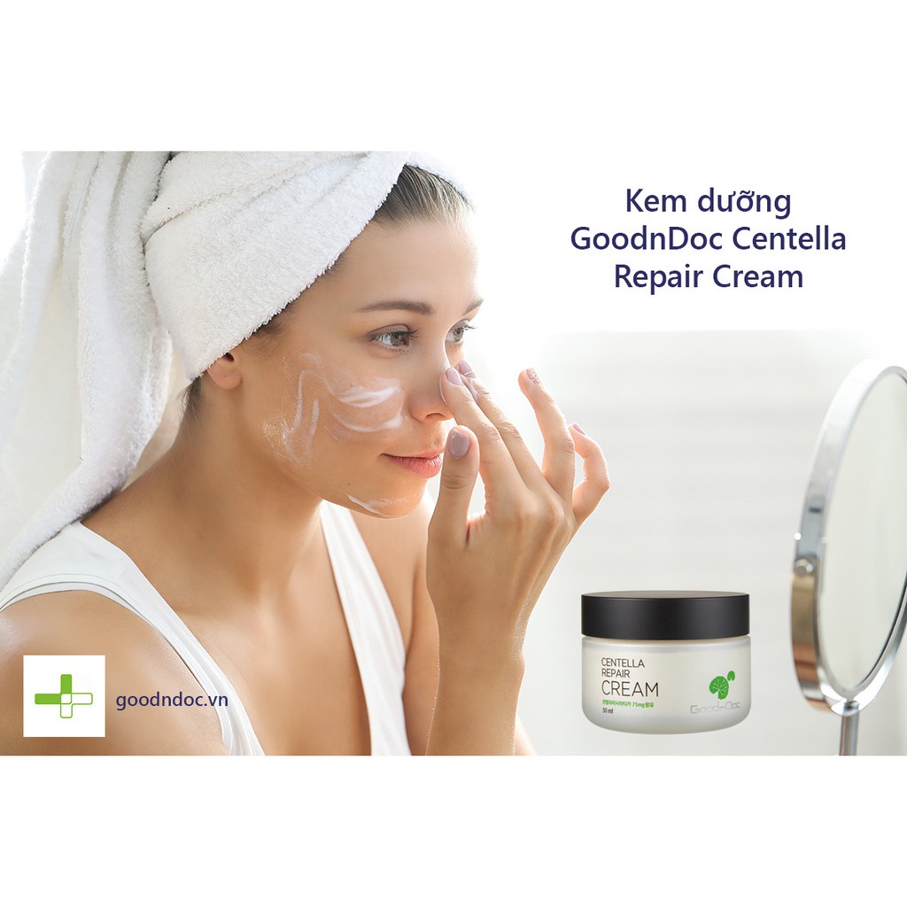 Kem dưỡng ẩm phục hồi rau má Goodndoc Centella Repair Cream 50ml | BigBuy360 - bigbuy360.vn