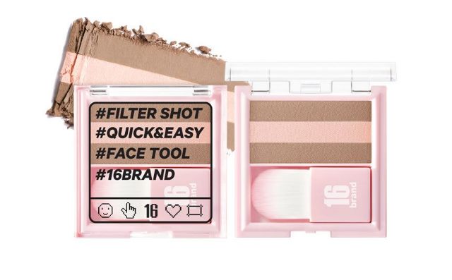 Phấn Tạo Khối Và Highlight Đa Năng 16Brand Filter Shot Contour Peach | BigBuy360 - bigbuy360.vn