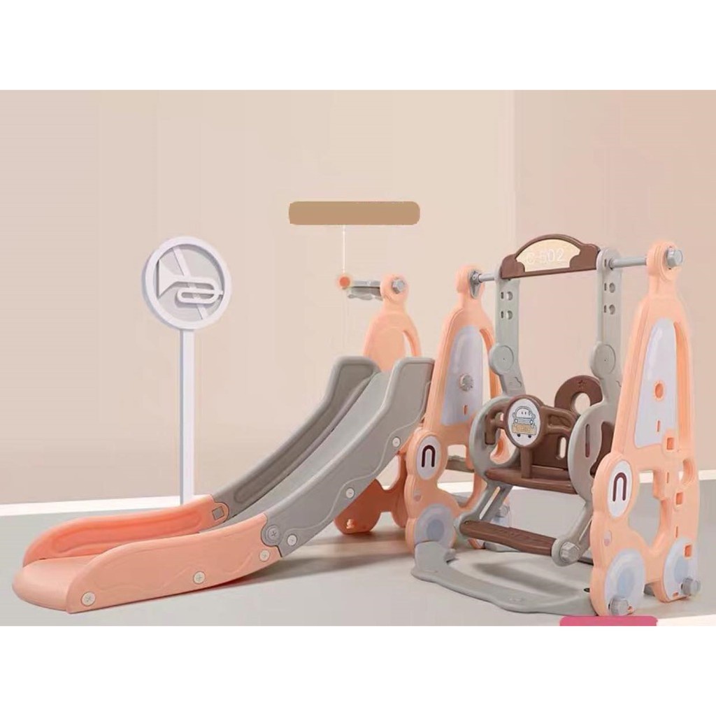 CẦU TRƯỢT CHO BÉ - CẦU TRƯỢT XÍCH ĐU - MẪU Ô TÔ -CAO CẤP CHỊU LỰC LÊN TỚI 50KG
