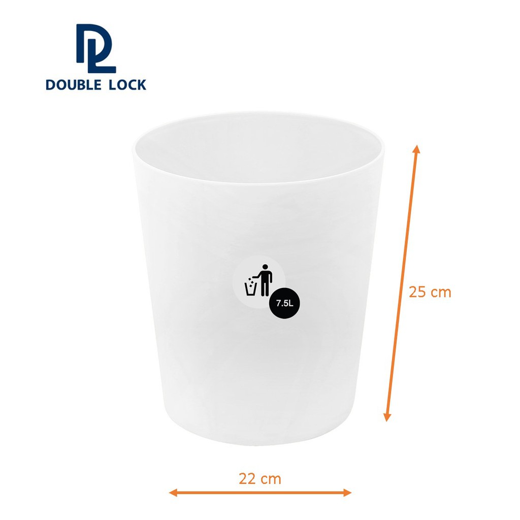 Thùng rác nhựa tròn JCJ mẫu 1141, Thùng rác mini 7.5 lít