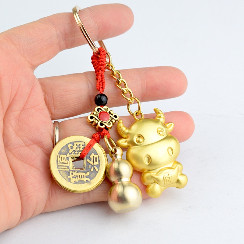Mới Móc Khóa Hợp Kim Kẽm Hình Quả Bầu Hồ Lô / Cung Hoàng Đạo May Mắn