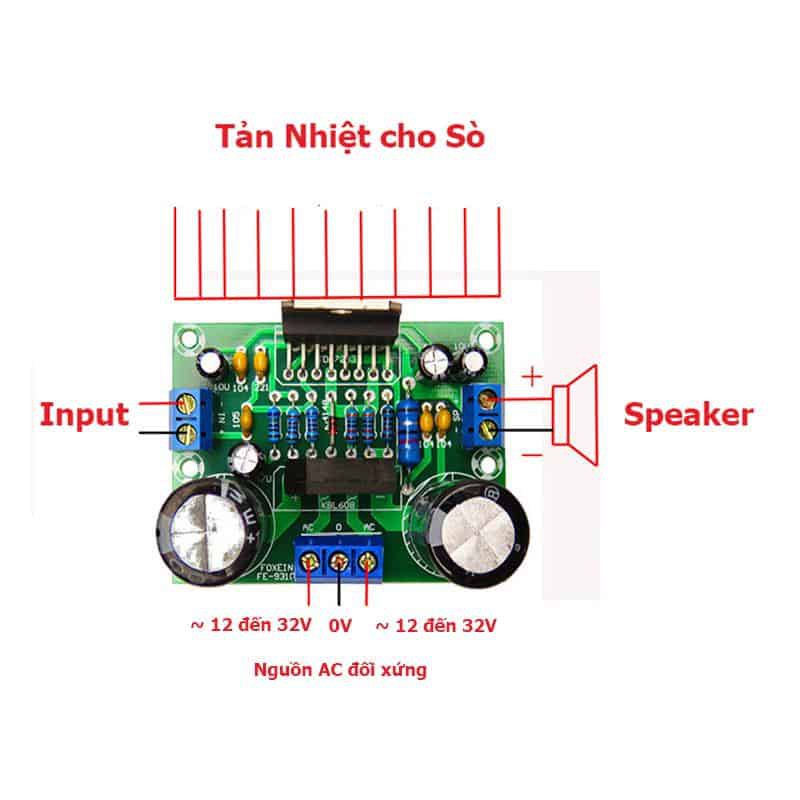 Mạch Khuếch Đại Âm Thanh Mono 100W TDA7293 - BKBU