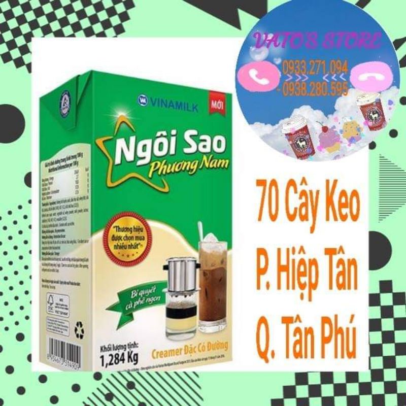 Sữa đặc Ngôi Sao Phương Nam hộp giấy 1284g / Kem đặc có đường Ngôi sao Phương Nam hộp giấy 1,284kg | BigBuy360 - bigbuy360.vn