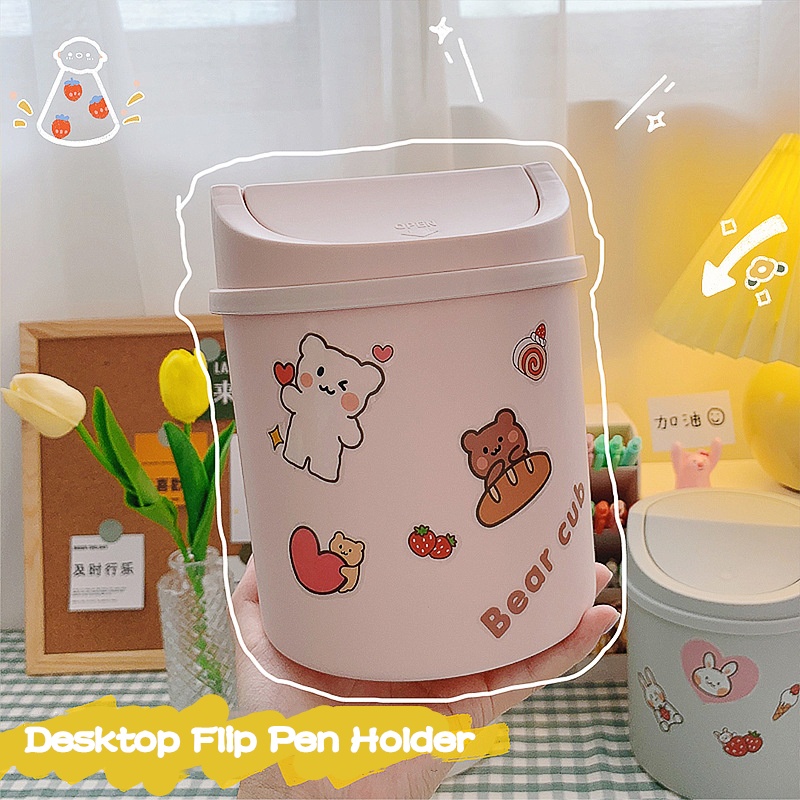 Thùng rác để bàn thiết kế dễ thương sáng tạo cho học sinh / văn phòng