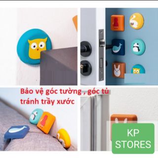 Nút chặn cửa 1 nút chống chạm cửa CUTE, miếng nhựa đệm sau cửa giảm tiếng động,