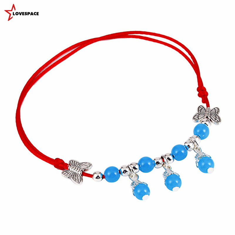Lắc Chân Bện Dây Màu Đỏ May Mắn Cho Nữ | BigBuy360 - bigbuy360.vn