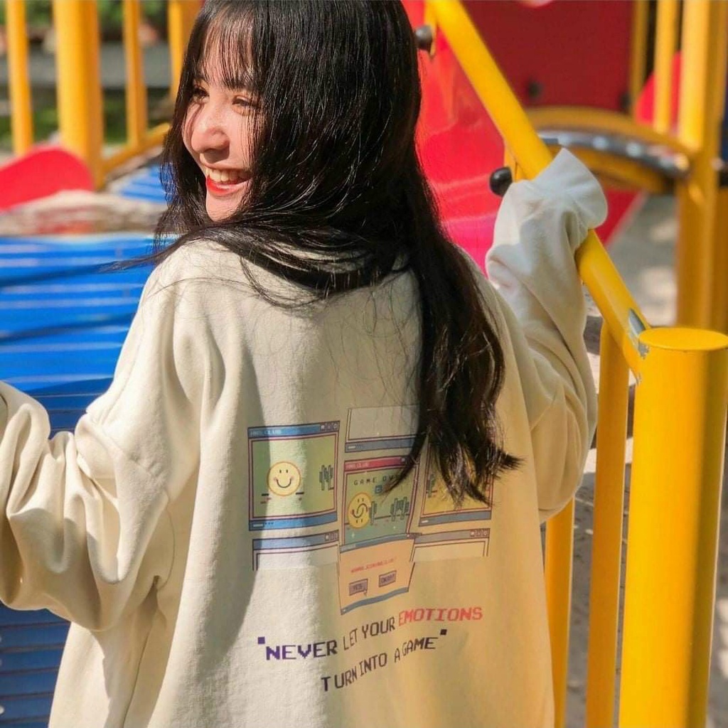 Áo Khoác Cardigan Dài Tay EMOTION Siêu dễ thương xinh xắn cho nữ-áo khoác ulzzang