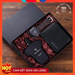 Bộ quà tặng thời trang nam manin black cao cấp chính hãng, combo quà tặng bạn trai, người thân yêu, set quà tặng ý nghĩa