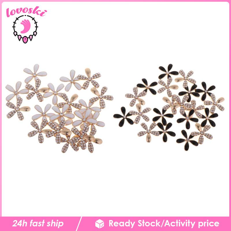 Bộ 10 NúT Hoa ĐíNh NgọC Trai Giả Xinh XắN