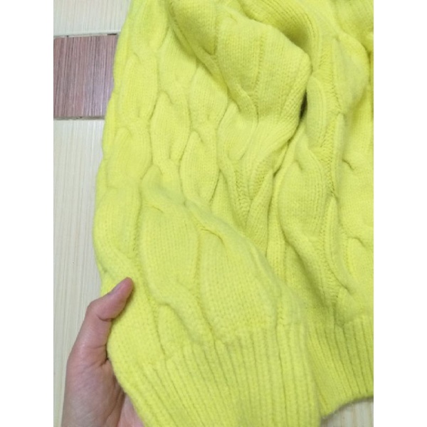 Áo len vặn thừng màu neon free size thanh lý