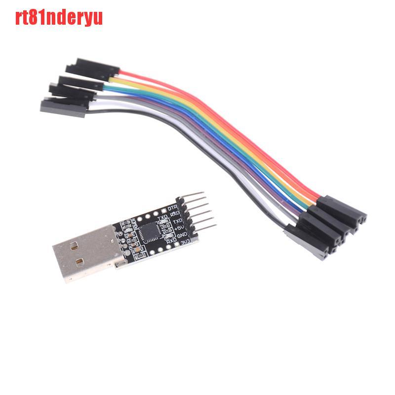 Mô Đun Chuyển Đổi Usb 2.0 Sang Ttl Uart 6pin Cp2102 + Dây Cáp