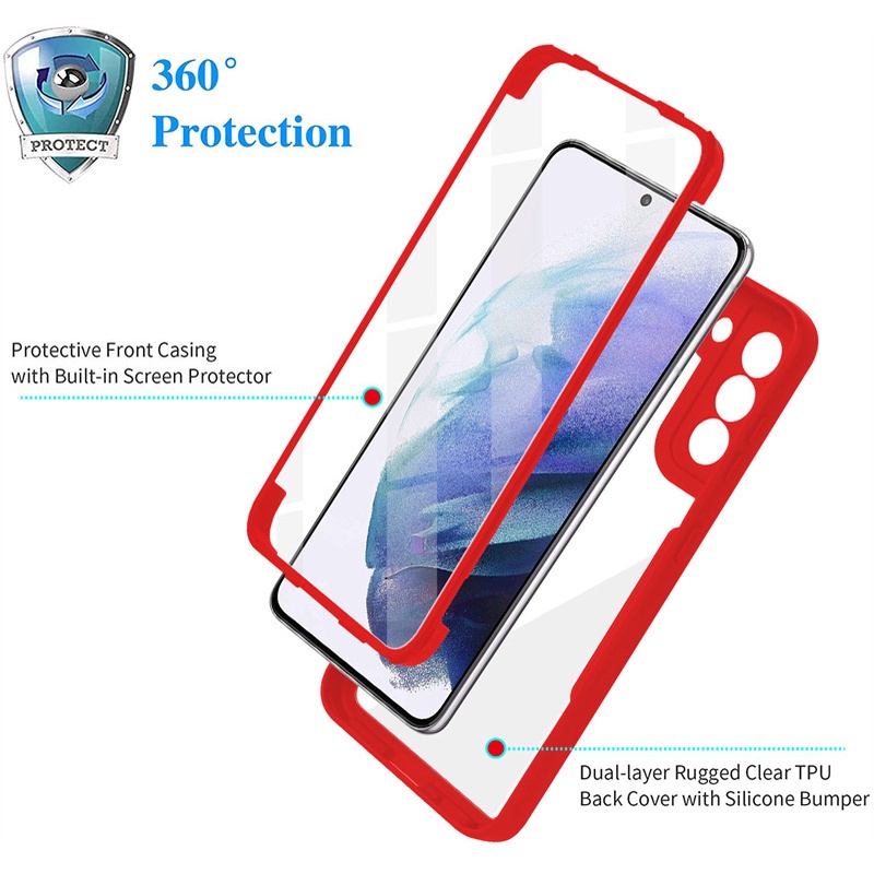 Ốp Điện Thoại Bảo Vệ Toàn Diện Mặt Trước Và Sau Cho Realme 8 9 Pro Plus 8i 9i C21 C25 C25s C12 C21Y C25Y
