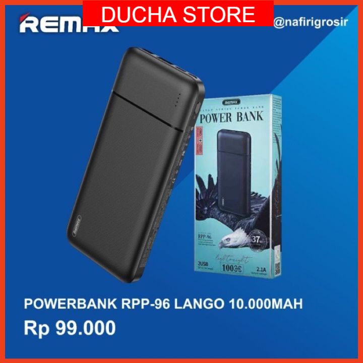 Fee ShipPin sạc dự phòng Remax 10,000mAh model RPP-96 hàng chính hãng