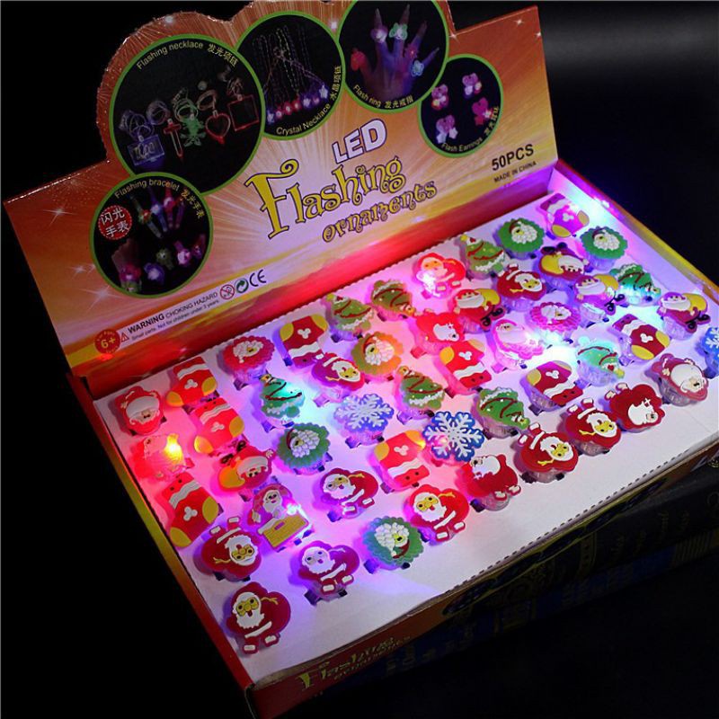 Nhẫn Noel phát sáng cho bé - Thư Viện Đồ Chơi