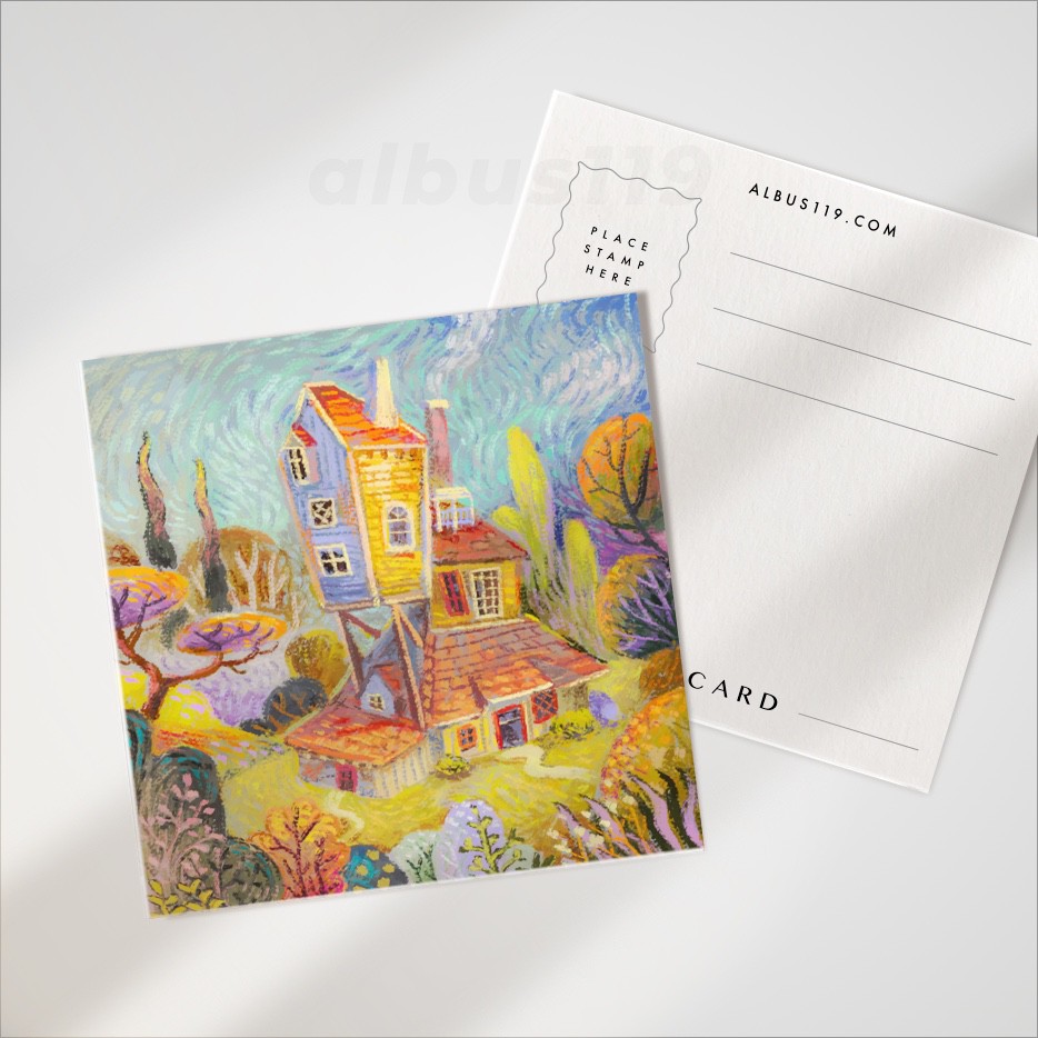 Postcard Magical Places | Art Print | Bưu thiếp