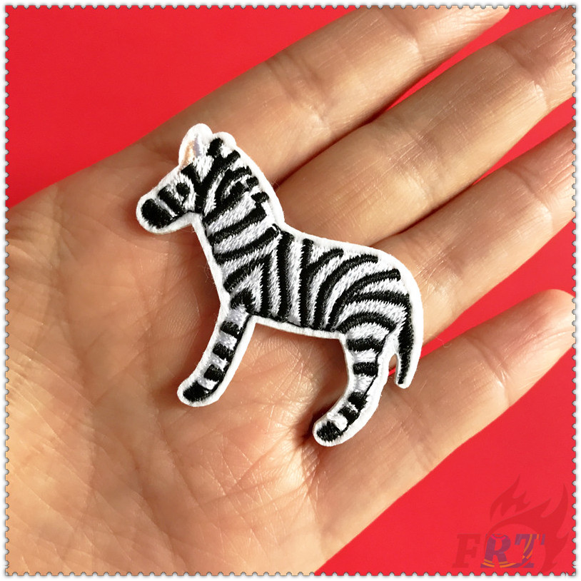 ✿ Miếng Dán Ủi Quần Áo Hình Sở Thú Độc Đáo ✿ 1 Sticker Ủi Thêu Hình Thỏ / Sư Tử / Cú / Ngựa Vằn / Voi / Gấu Trúc / Gấu Koala