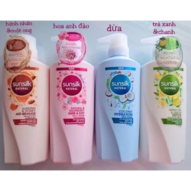 ( Đủ loại) DẦU GỘI SUNSILK THÁI LAN 450ml