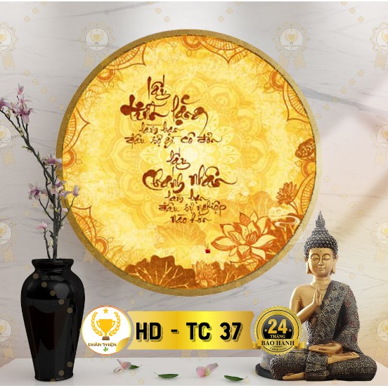 [ Xưởng Tuyển Đại Lý ] Đèn Thờ Hào Quang Trúc Chỉ In 2 tặng đinh treo tranh