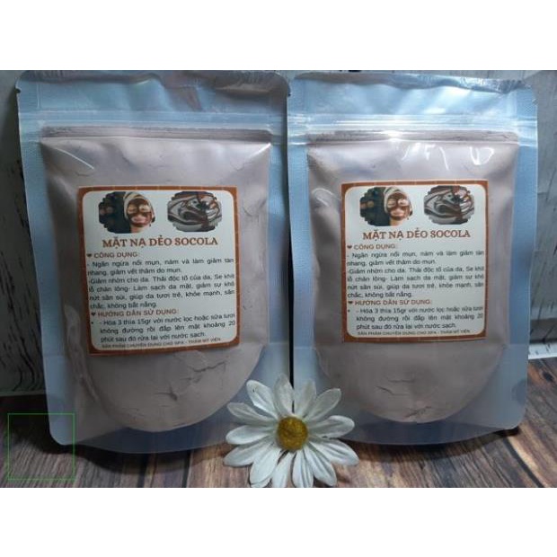 1kg bột mặt nạ Dẻo Socola mịn thơm handmade