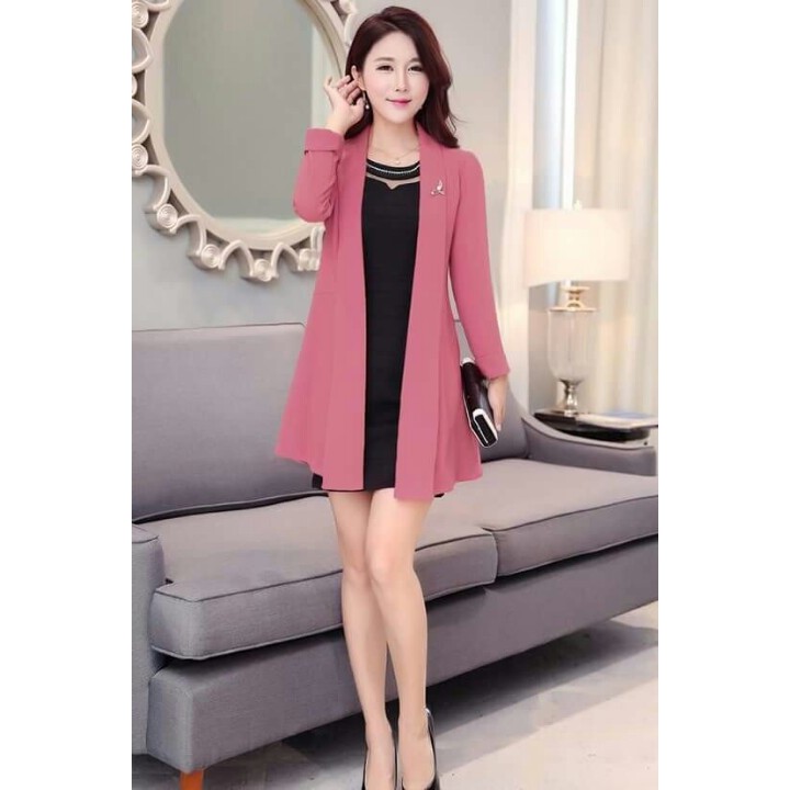 Áo khoác vest nữ form dài | BigBuy360 - bigbuy360.vn