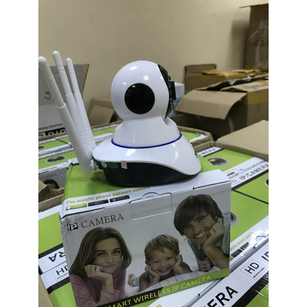 Camera giám sát sử dụng phần mềm Yoosee wifi 3 râu - HD 1080P có màu ban đêm