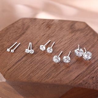Bông tai nụ bạc handmade, bông tai nữ, nụ đá xinh xắn